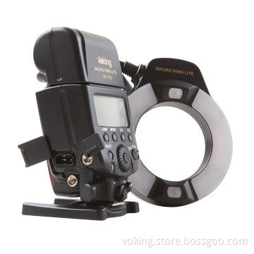 Macro ring flash with LED AF assist lamp and TTL function for Nikon